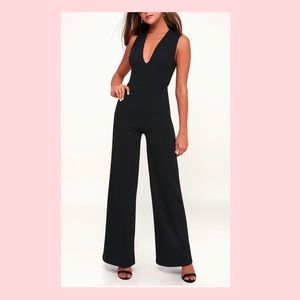 LuLu’s Thinking Out Loud Jumpsuit- Black